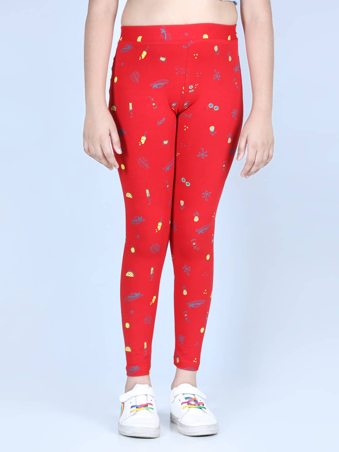     			StyleStone Pack of 1 Girls Lycra Leggings ( Red )
