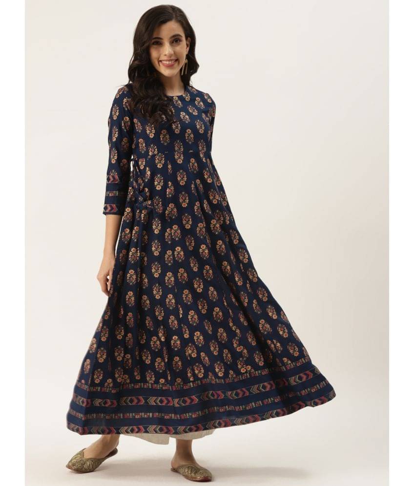 HISHAM - Multicolor Rayon Women's Anarkali Kurti ( Pack of 1 ) HISHAM - Multicolor Rayon Women's Anarkali Kurti ( Pack of 1 )