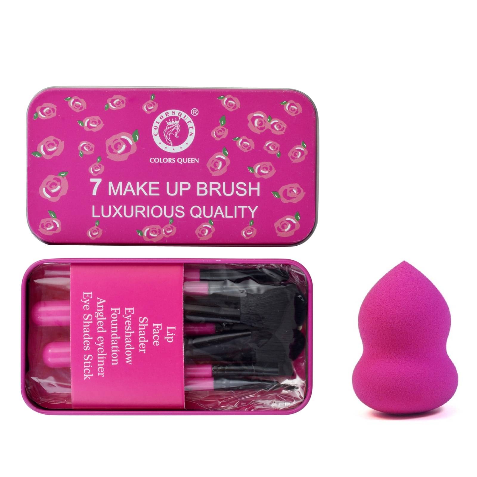     			Colors Queen 7 Pcs Brush Set Face 25g Pack of 2