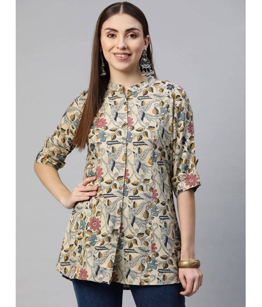     			Divena Women's Rayon Tunic ( Beige )