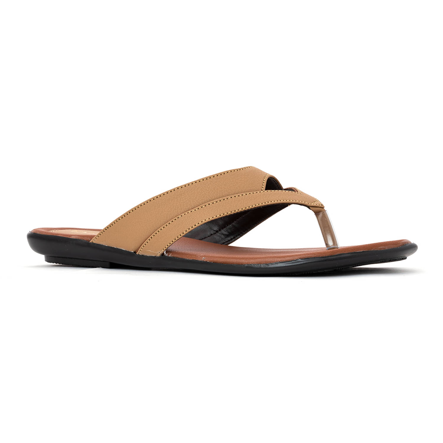     			KHADIM - Tan Women's Flats