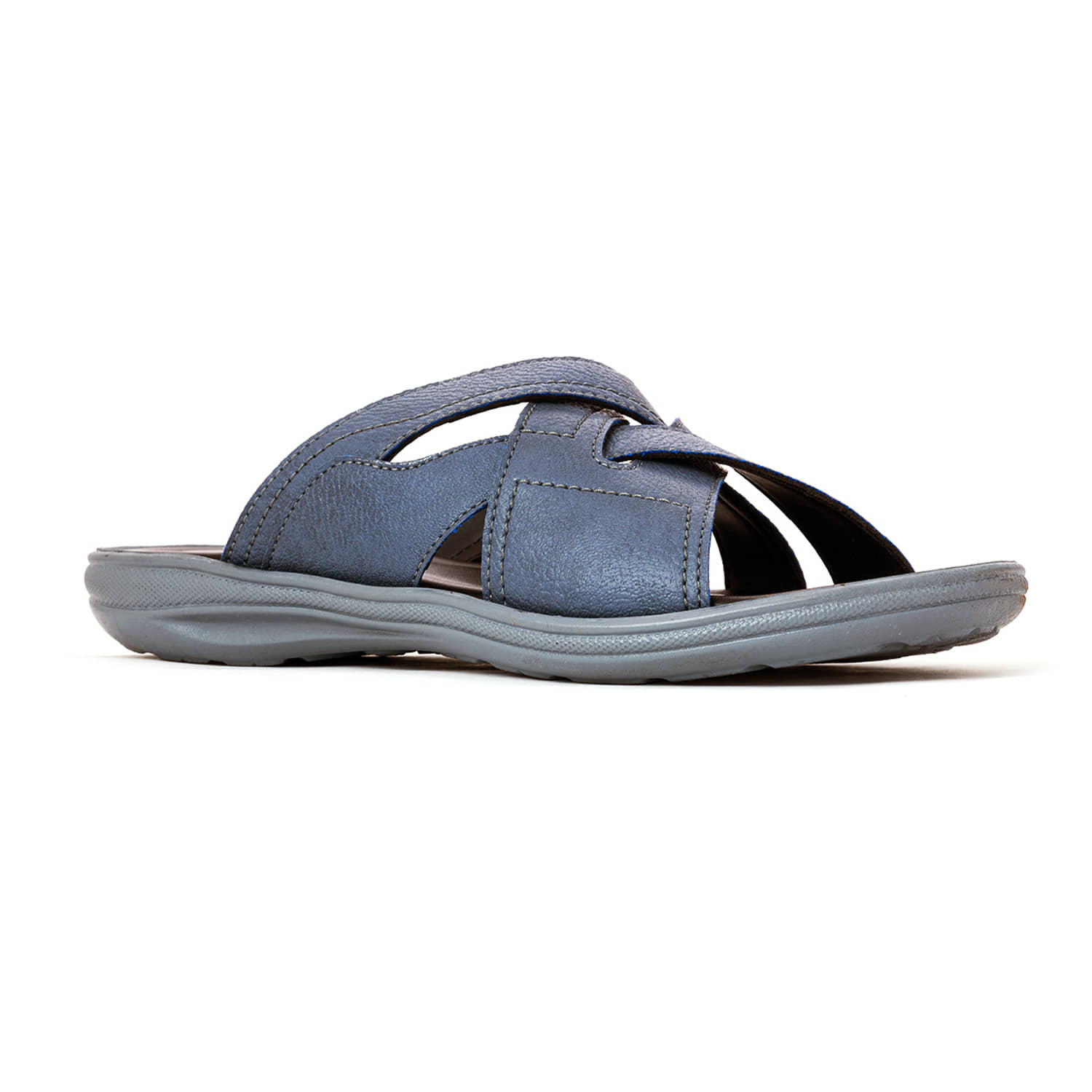 KHADIM - Grey Men's Leather Slipper