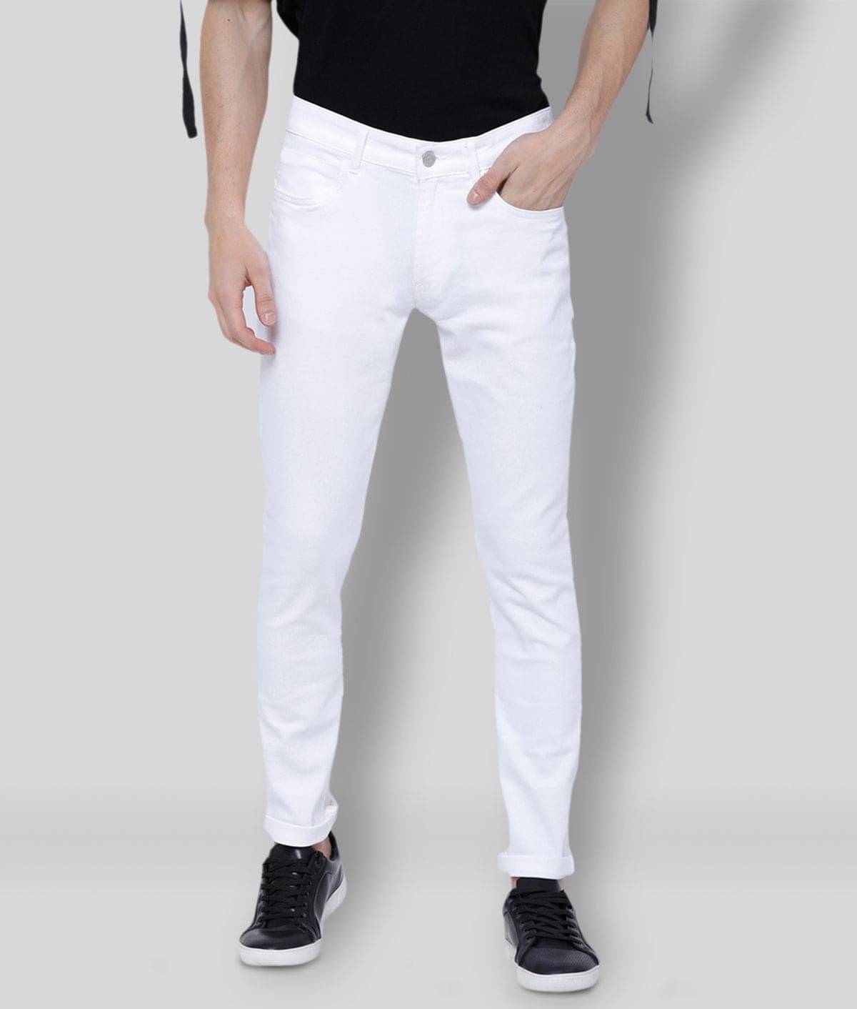     			Lawson - White Denim Skinny Fit Men's Jeans ( Pack of 1 )