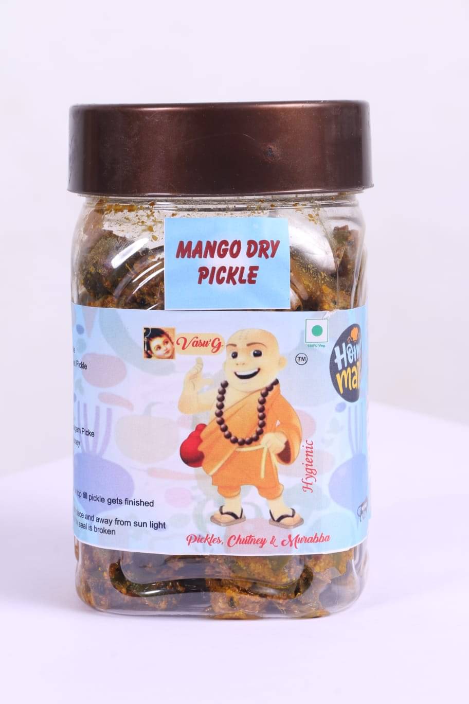 Vasu'G Mango Dry Pickle Pickle 500 g Vasu'G Mango Dry Pickle Pickle 500 g