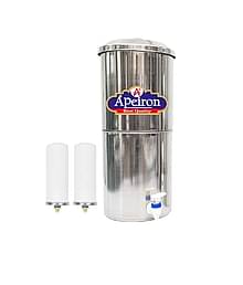 APEIRON Stainless Steel Water Filter With 2 Candles 18 Ltr Gravity Water Purifier
