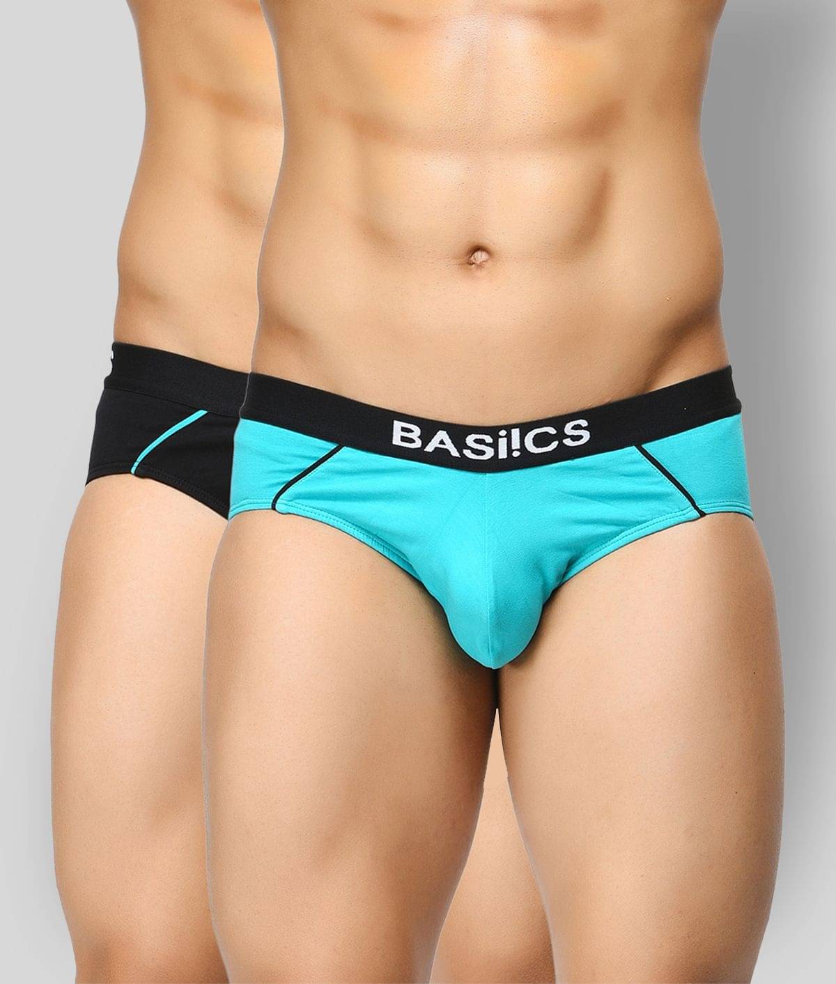 BASIICS By La Intimo Pack of 1 100% Cotton Briefs For Men's ( Light Grey ) BASIICS By La Intimo Pack of 1 100% Cotton Briefs For Men's ( Light Grey )