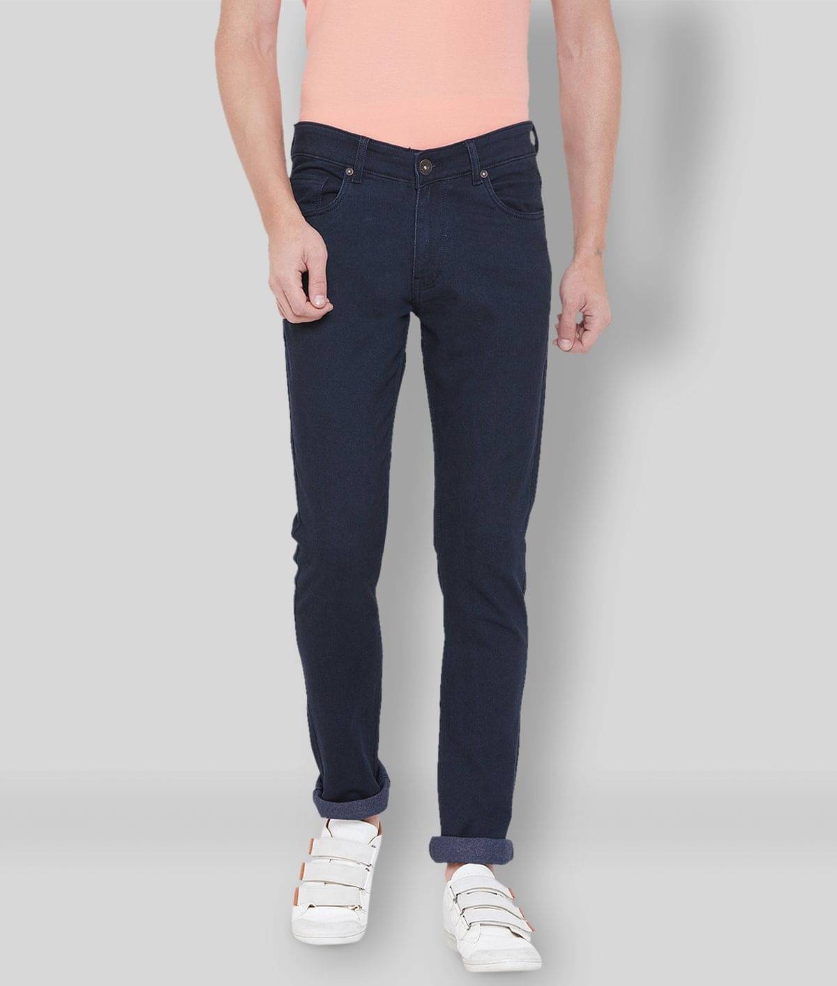 Duke - Navy Blue 100% Cotton Regular Fit Men's Jeans ( Pack of 1 )     			Duke - Navy Blue 100% Cotton Regular Fit Men's Jeans ( Pack of 1 )