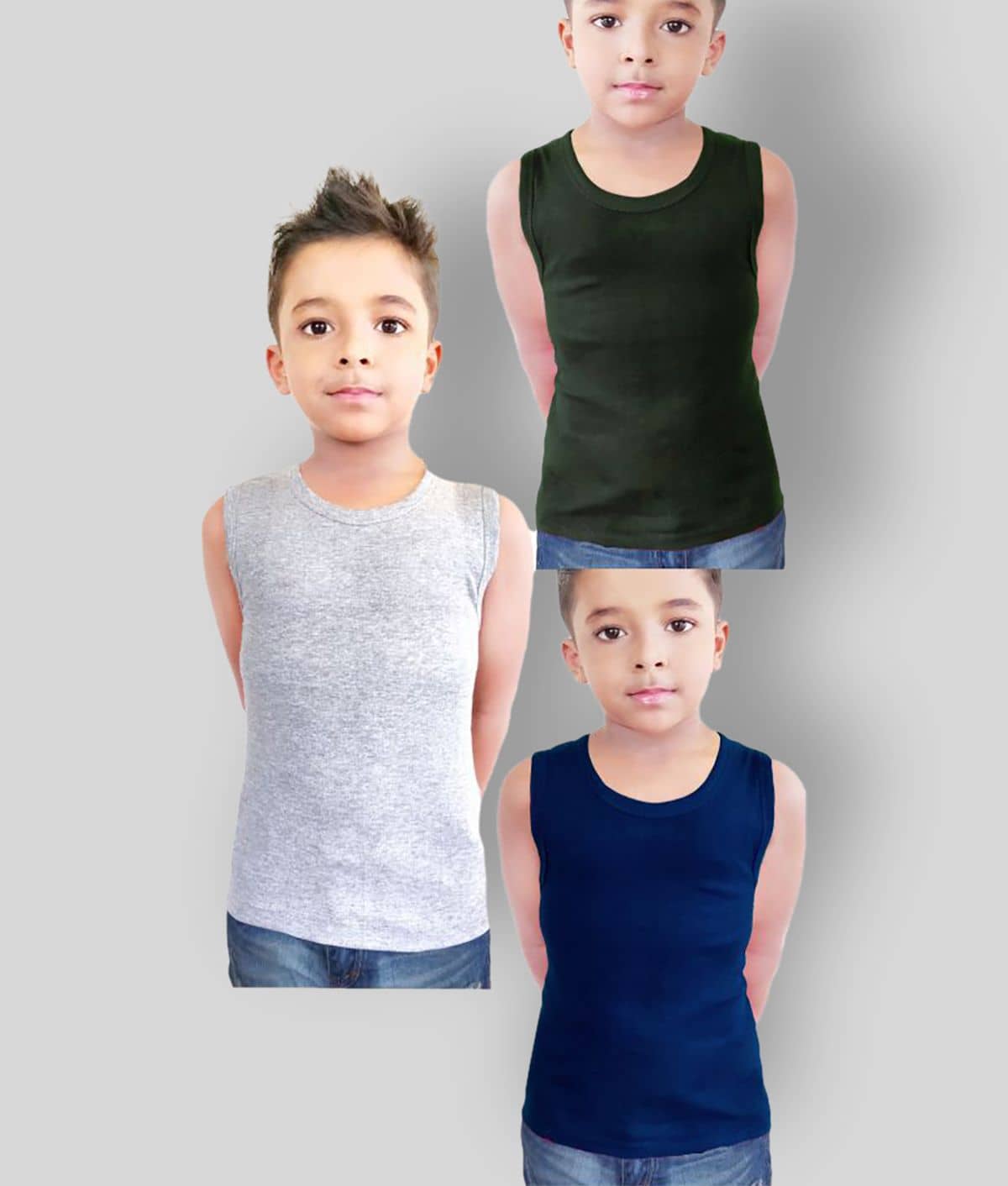 HAP Pack of 5 Boys 100% Cotton ( Multi Color ) - Nightwear & Loungewear | Buy online on ZillyBuy