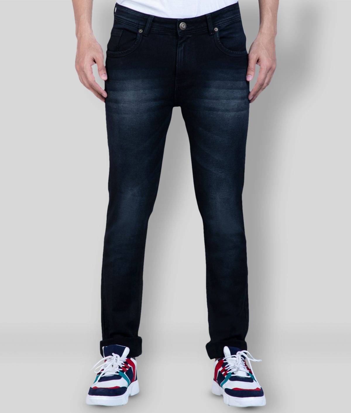 HJ HASASI - Black 100% Cotton Regular Fit Men's Jeans ( Pack of 1 ) HJ HASASI - Black 100% Cotton Regular Fit Men's Jeans ( Pack of 1 )