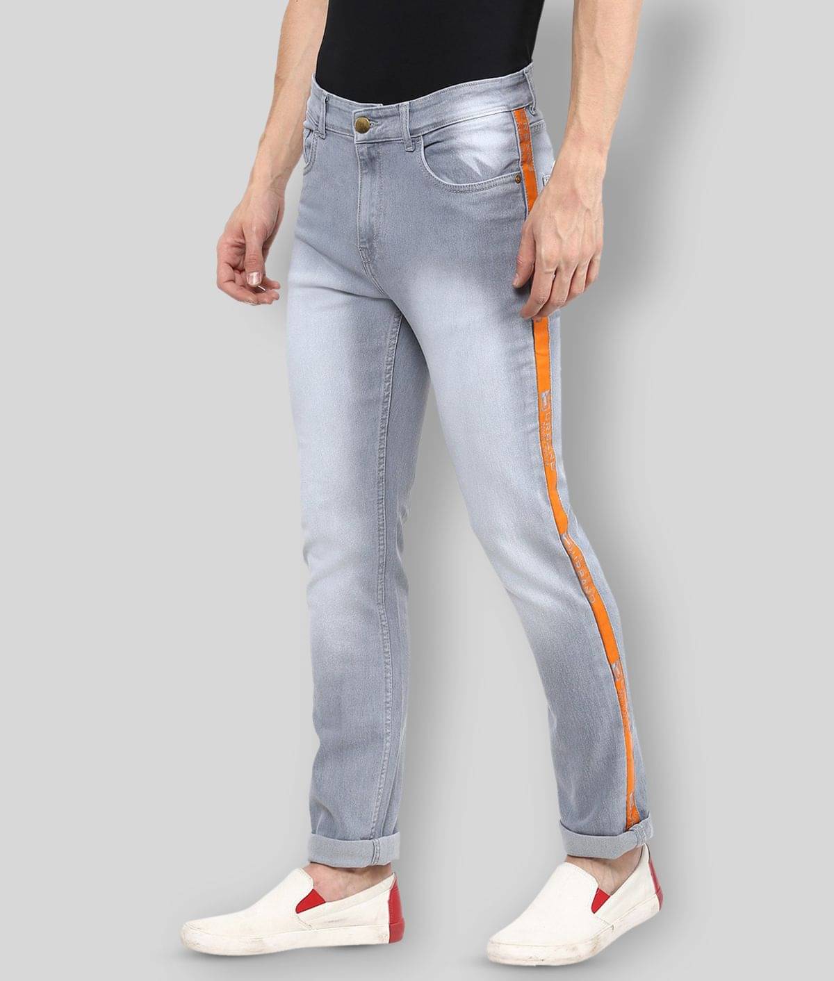     			Urbano Fashion - Grey Cotton Blend Slim Fit Men's Jeans ( Pack of 1 )