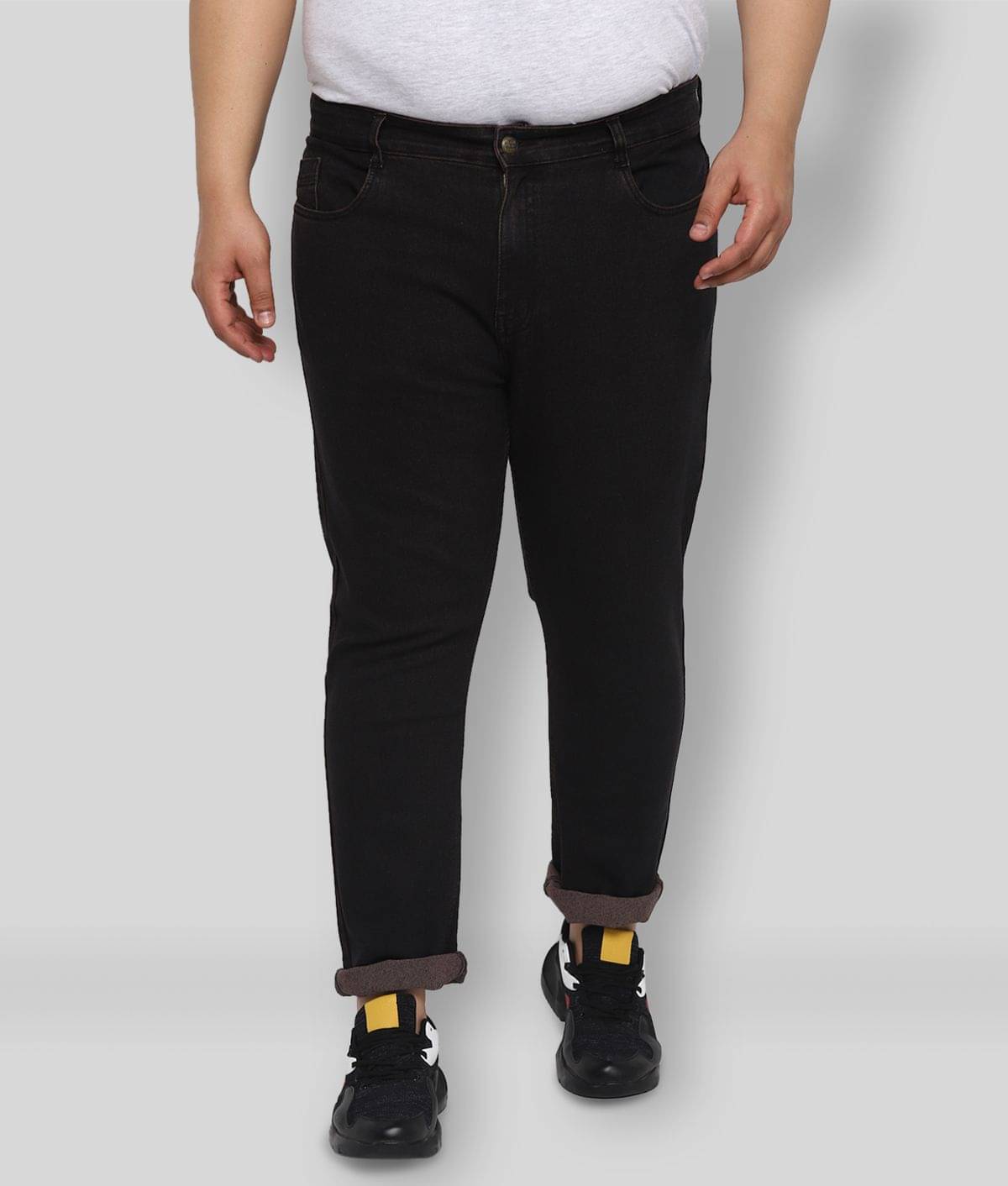 Urbano Plus - Brown Cotton Blend Regular Fit Men's Jeans ( Pack of 1 ) Urbano Plus - Brown Cotton Blend Regular Fit Men's Jeans ( Pack of 1 )