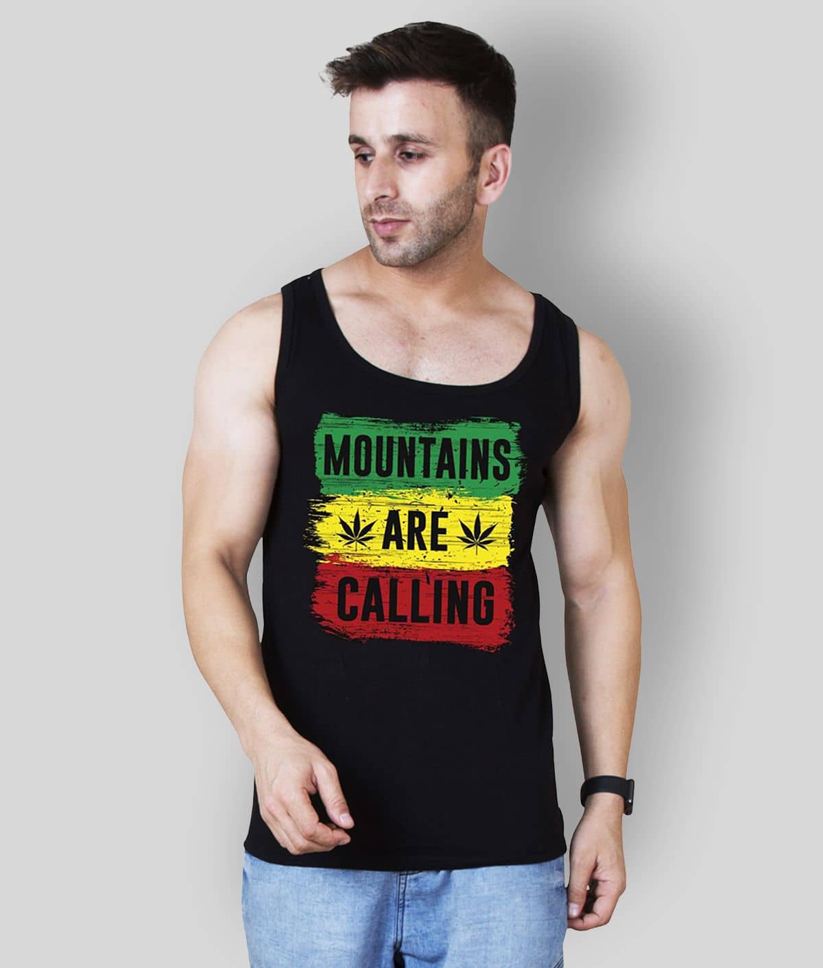 Veirdo Pack of 1 Cotton Sleeveless Vest For Men ( Black ) - Nightwear & Loungewear | Buy online on ZillyBuy
