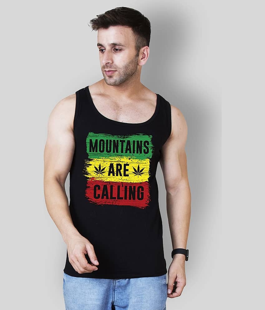 Veirdo Pack of 1 Cotton Sleeveless Vest For Men ( Black ) - Nightwear & Loungewear | Buy online on ZillyBuy