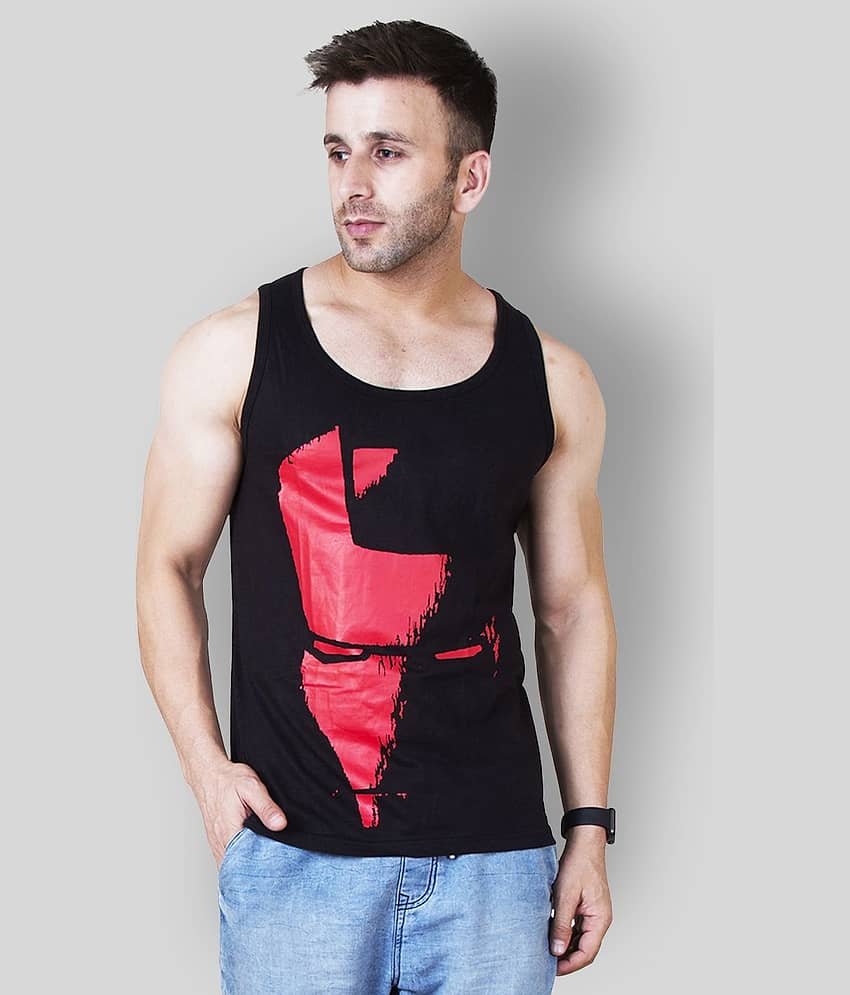 Veirdo Pack of 1 Cotton Sleeveless Vest For Men ( Black ) - Nightwear & Loungewear | Buy online on ZillyBuy