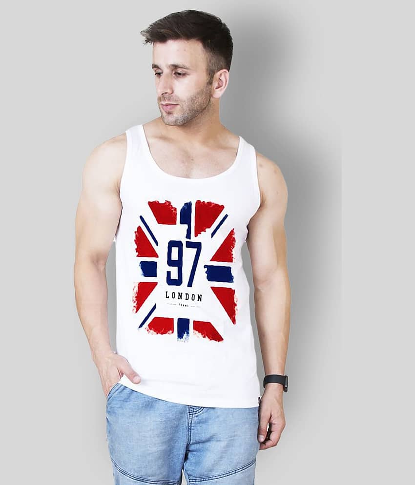 Veirdo Pack of 1 Cotton Blend Sleeveless Vest For Men ( White ) - Nightwear & Loungewear | Buy online on ZillyBuy