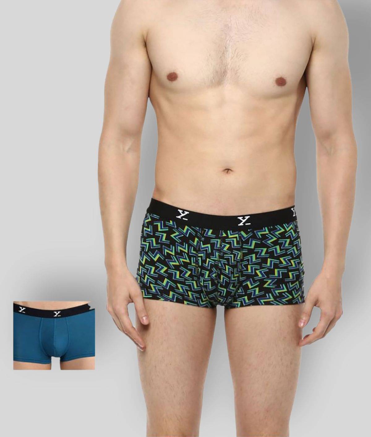 XYXX Pack of 2 Modal Trunks For Men's ( Black ) XYXX Pack of 2 Modal Trunks For Men's ( Black )