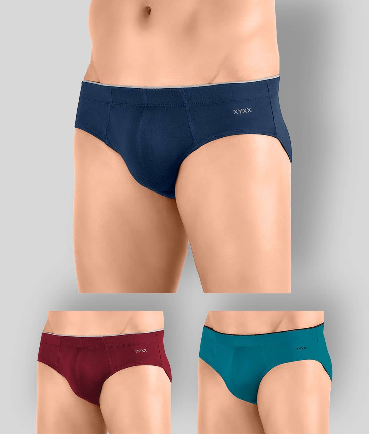 XYXX Pack of 1 Modal Briefs For Men's ( Multicolor )