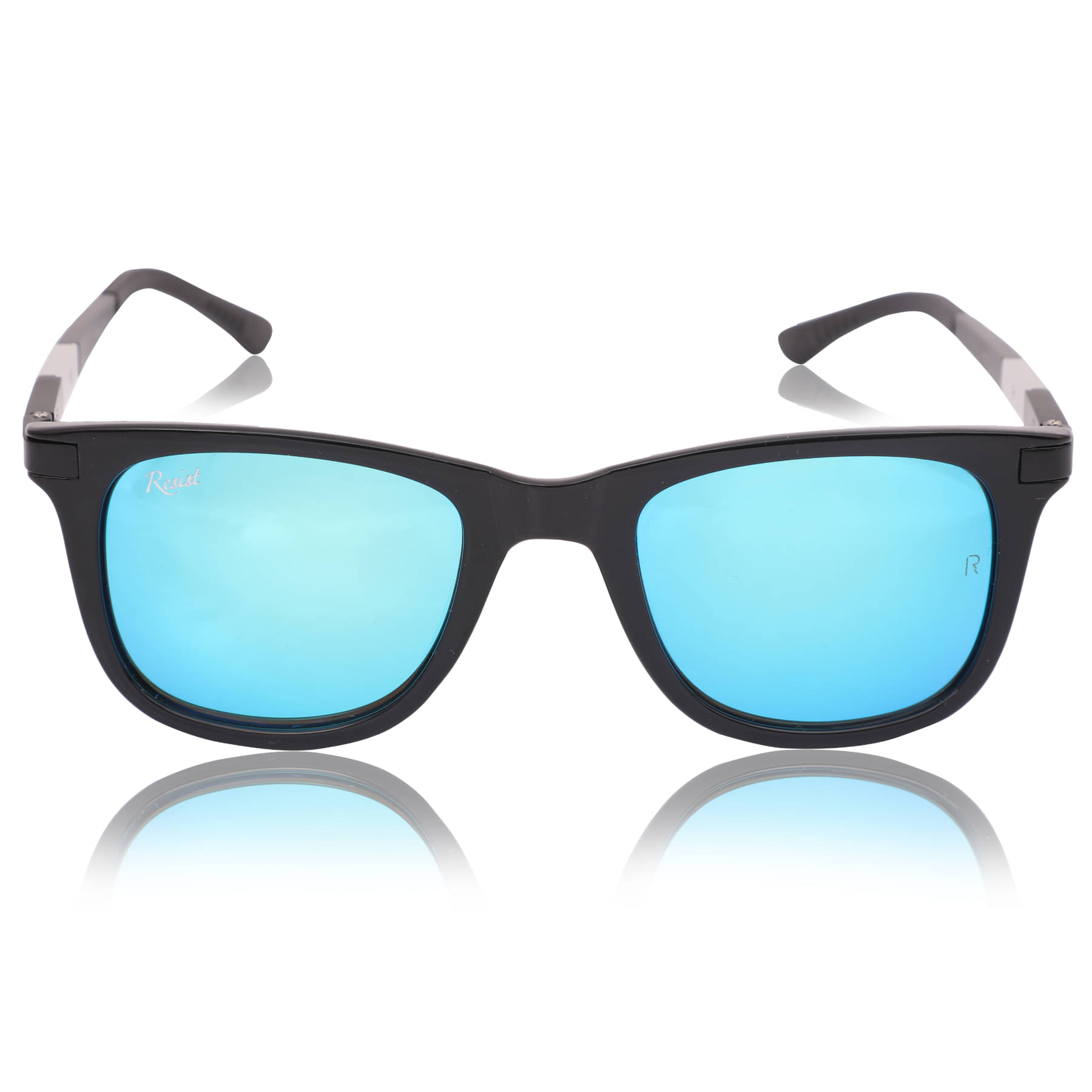     			RESIST EYEWEAR Black Square Sunglasses ( Pack of 1 )
