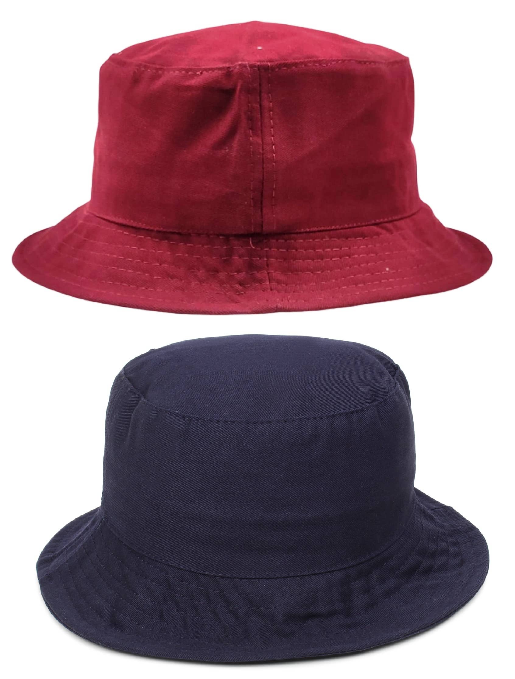 Zacharias - Multi Color Cotton Men's Hat ( Pack of 2 )