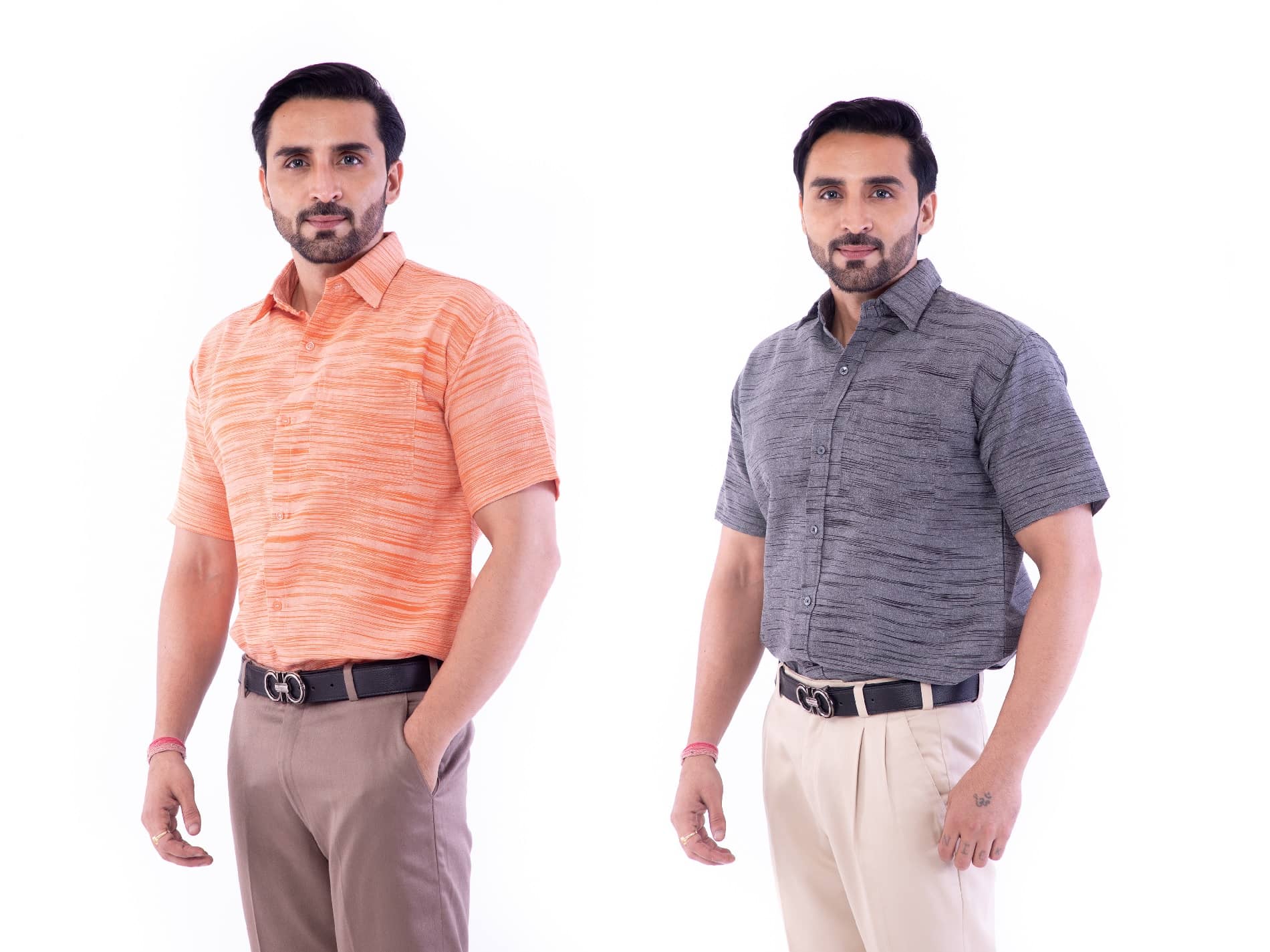 DESHBANDHU DBK - Multicolor Cotton Regular Fit Men's Formal Shirt (Pack of 2)