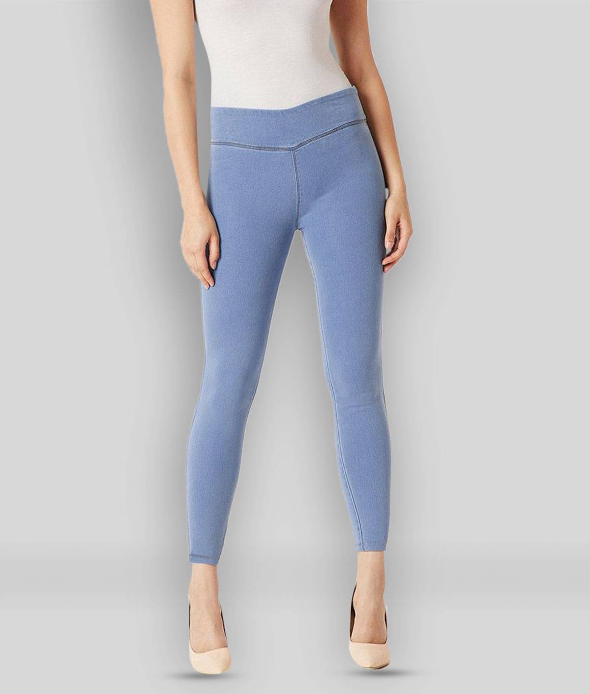     			Miss Chase - Blue Denim Women's Jeggings ( Pack of 1 )