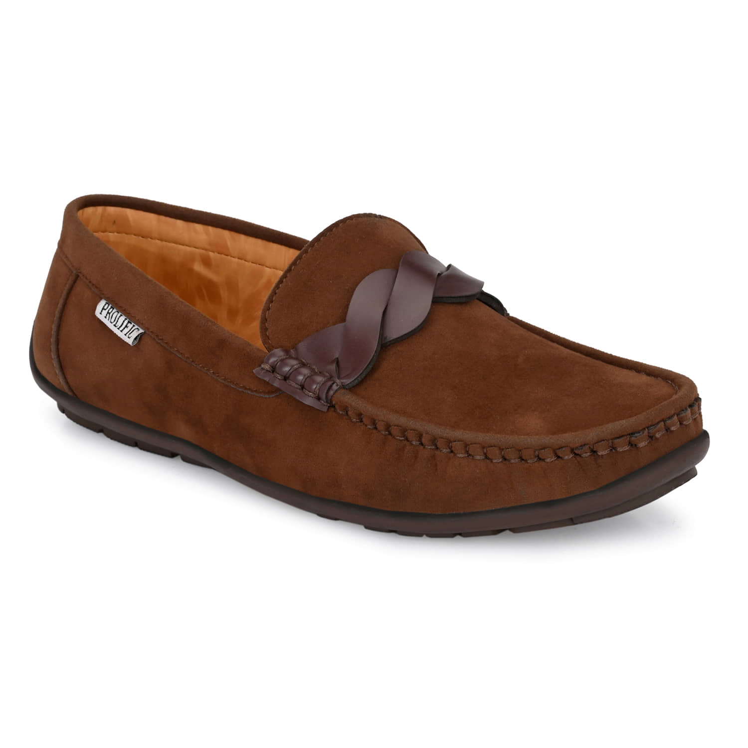 Prolific - Brown Men's Loafers - Formal Shoes | Buy online on ZillyBuy