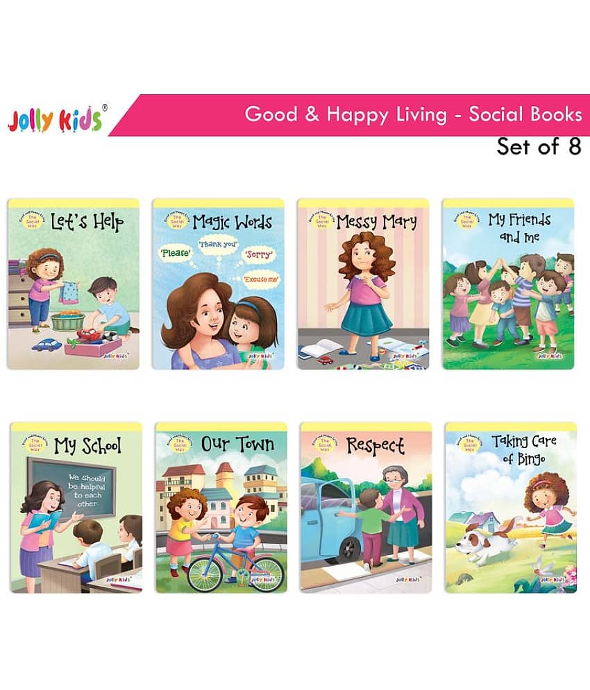 Jolly Kids Good & Happy Living The Social Way Series Books (Set of 8) - Stationery | Buy online on ZillyBuy