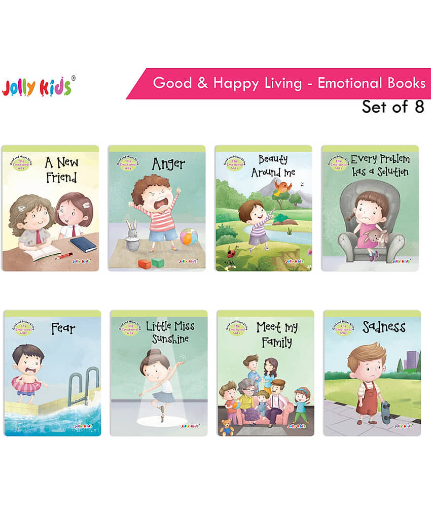 Jolly Kids Good & Happy Living The Emotional Way Story Books (Set of 8) Learning Stories about Feeling and Emotions - Stationery | Buy online on ZillyBuy