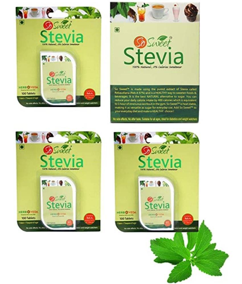 So Sweet (300 Tablets + 50 Sachet) Sugar Substitute Tablets 105 g Pack of 4 So Sweet (300 Tablets + 50 Sachet) Sugar Substitute Tablets 105 g Pack of 4