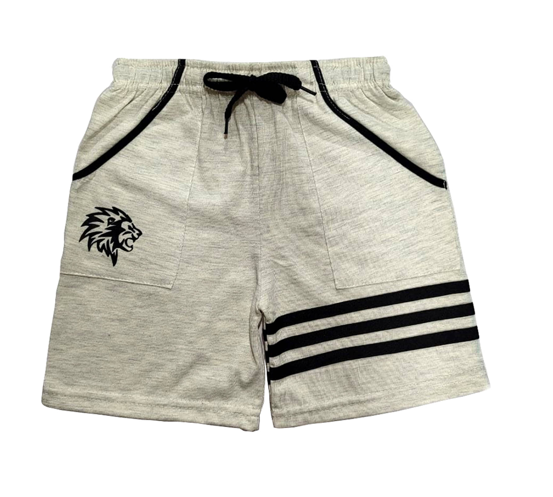 atlans Pack of 1 Cotton Blend Shorts For Boys ( Gray ) - Shorts | Buy online on ZillyBuy