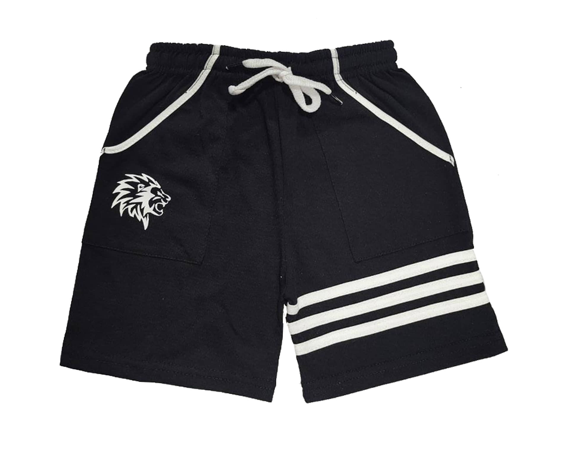 atlans Pack of 1 Cotton Blend Shorts For Boys ( Black ) - Shorts | Buy online on ZillyBuy