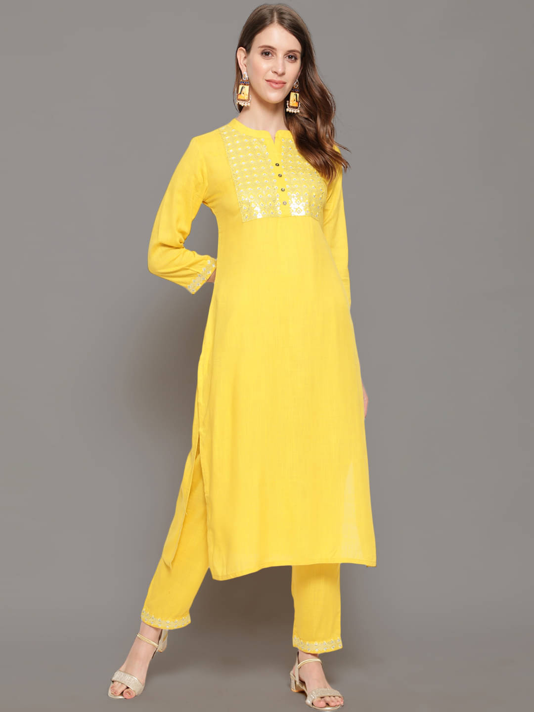 Antaran - Yellow Rayon Women's A-line Kurti ( Pack of 1 ) Antaran - Yellow Rayon Women's A-line Kurti ( Pack of 1 )