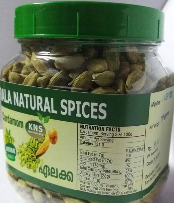 KERALA NATURAL SPICES Big Crdamom 7mm 100 gm     			KERALA NATURAL SPICES Big Crdamom 7mm 100 gm