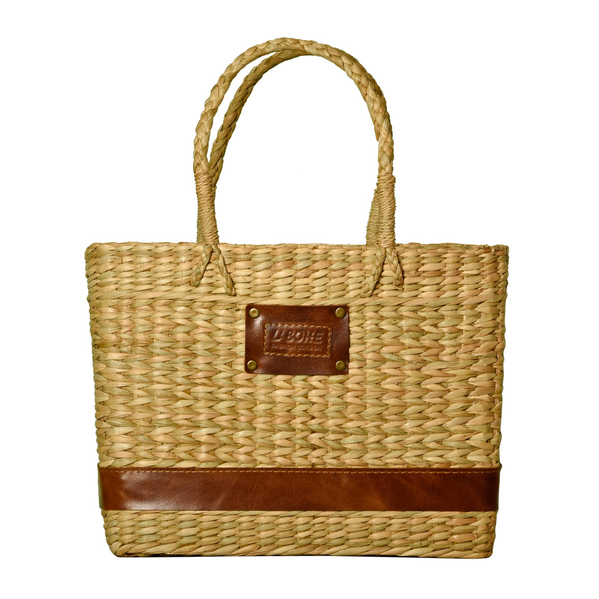     			L Bohe - Beige Jute Tote Bag