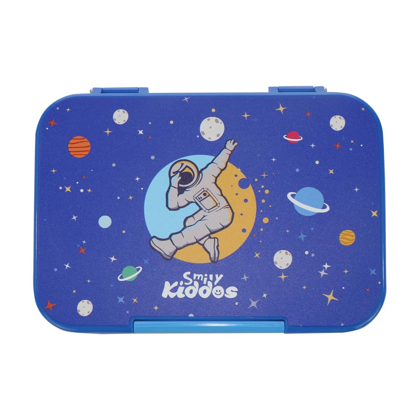     			Smily Kiddos - Blue Plastic Lunch Box ( Pack of 1 )