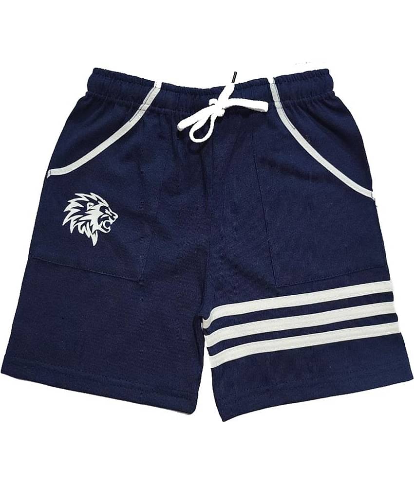 atlans Pack of 1 Cotton Shorts For Boys ( Navy )