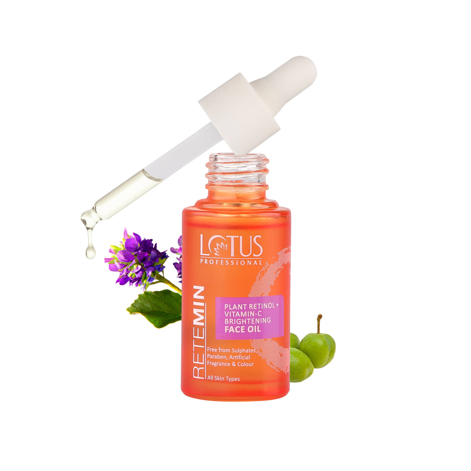 Lotus Professional Retemin Plant Retinol + Vitamin C Brightening Facial Oil 28ml