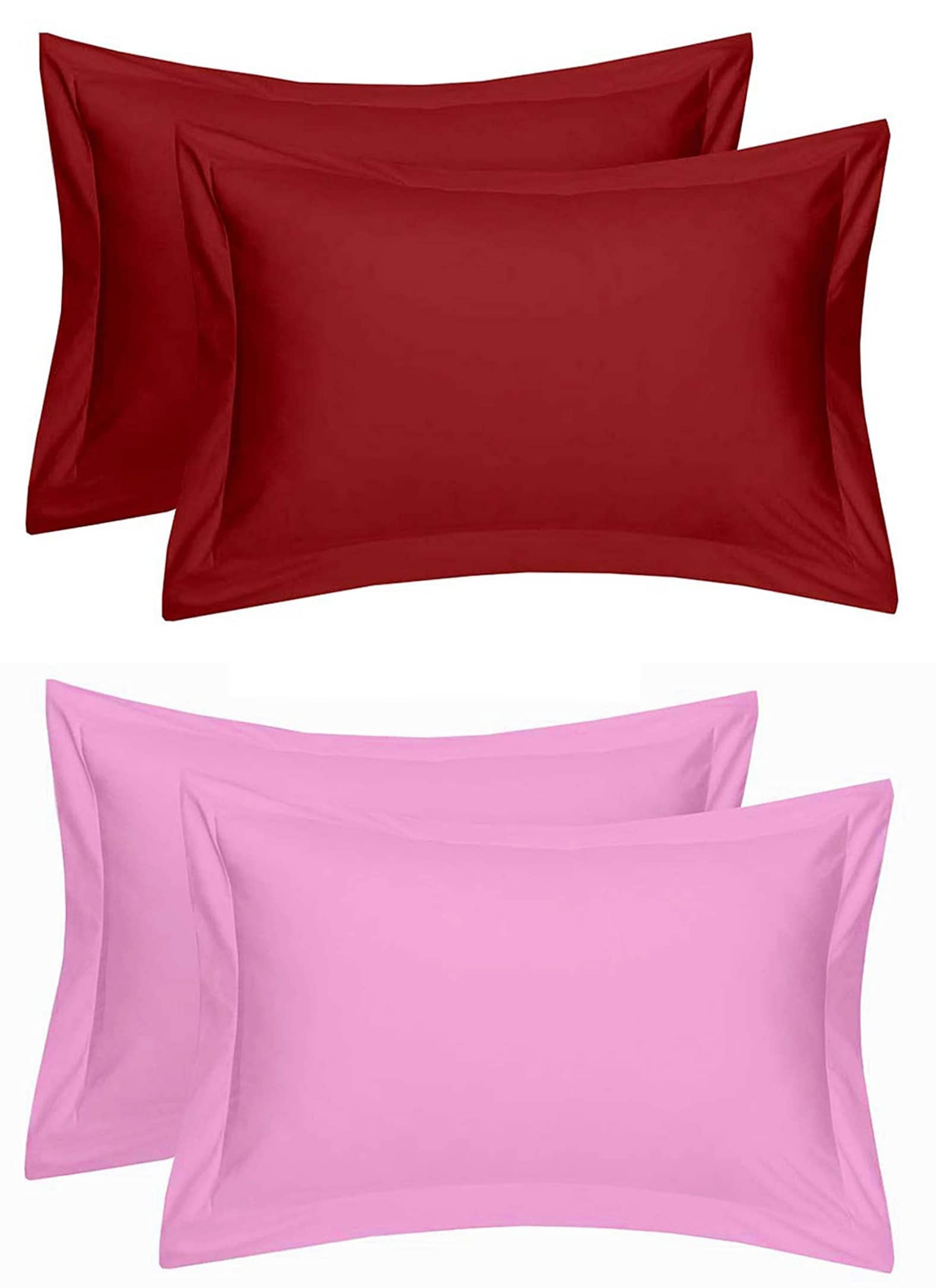 MAHALUXMI COLLECTION Pack of 4 Multi Pillow Cover