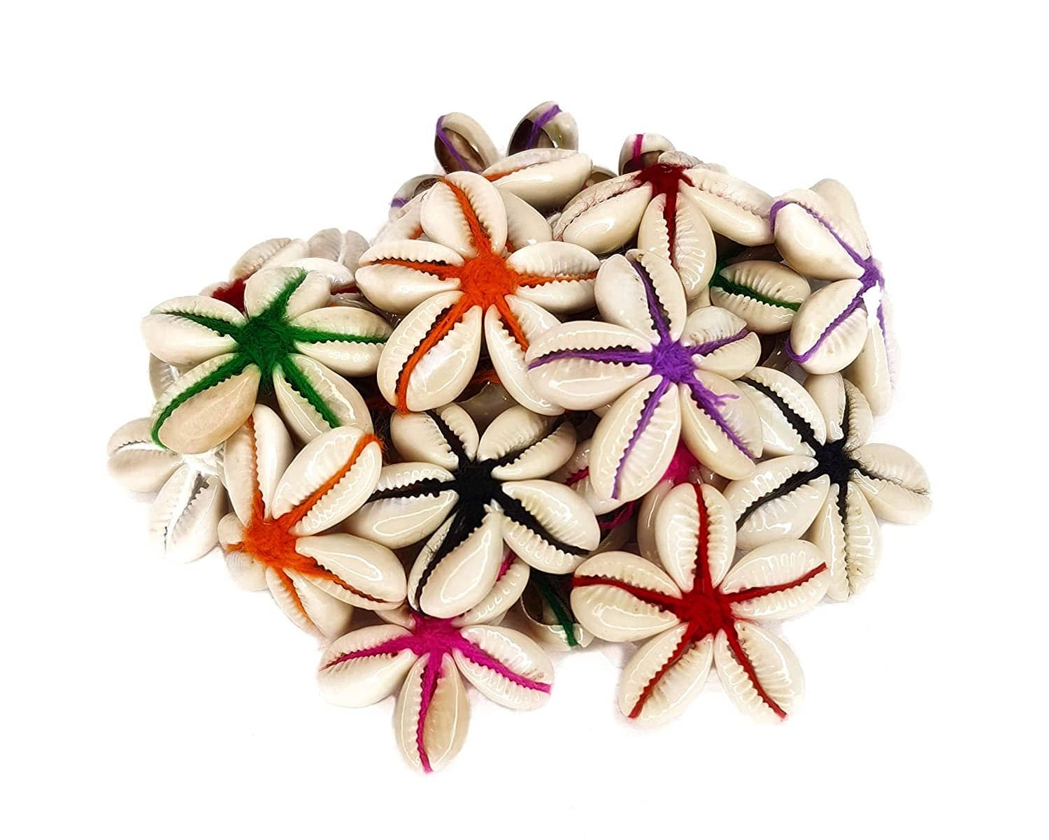 PRANSUNITA Decorative Flower Made of Kowrie, Pack of 15, Multicolored – Size 3 cm Used in Dresses, Suits, Home Décor, Art & Craft, Gift Wrapping - Stationery | Buy online on ZillyBuy