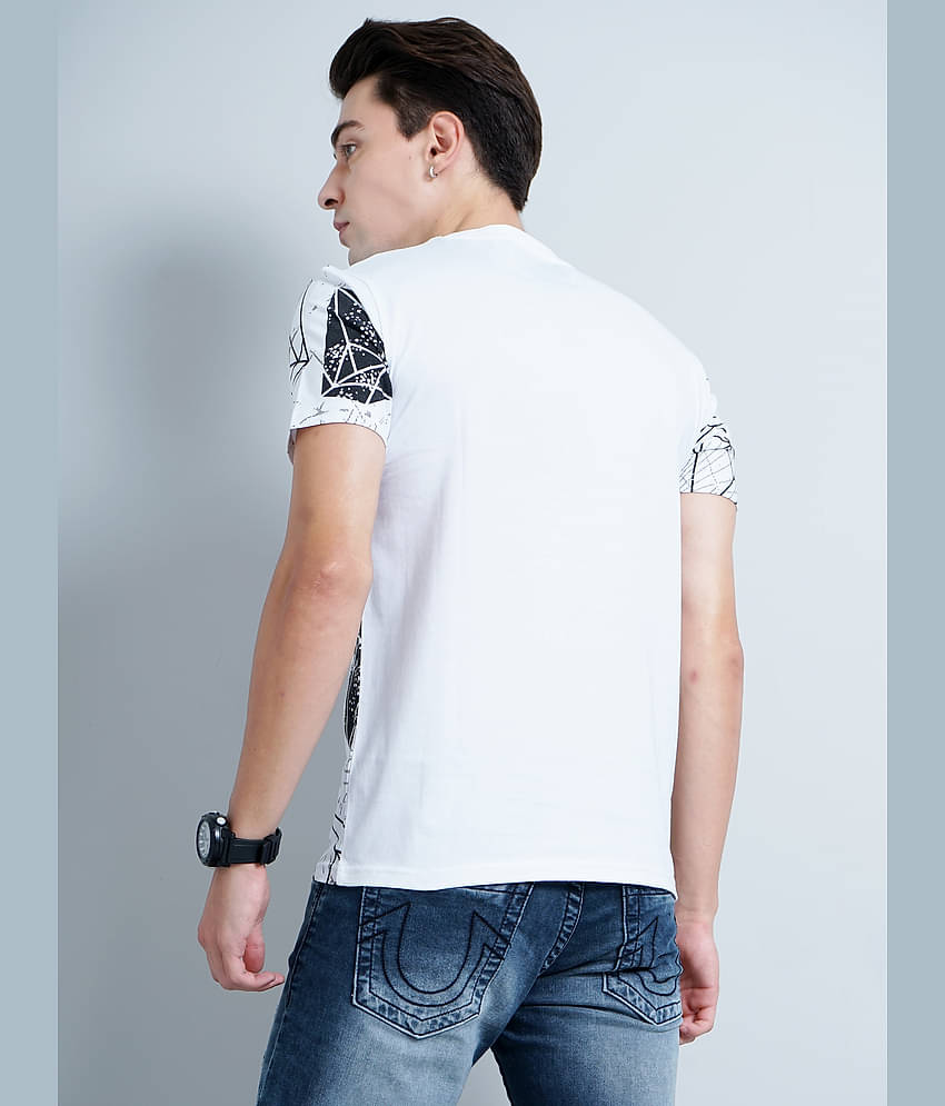 Paul Street Pack of 1 Cotton Slim Fit Men's T-Shirt ( White )