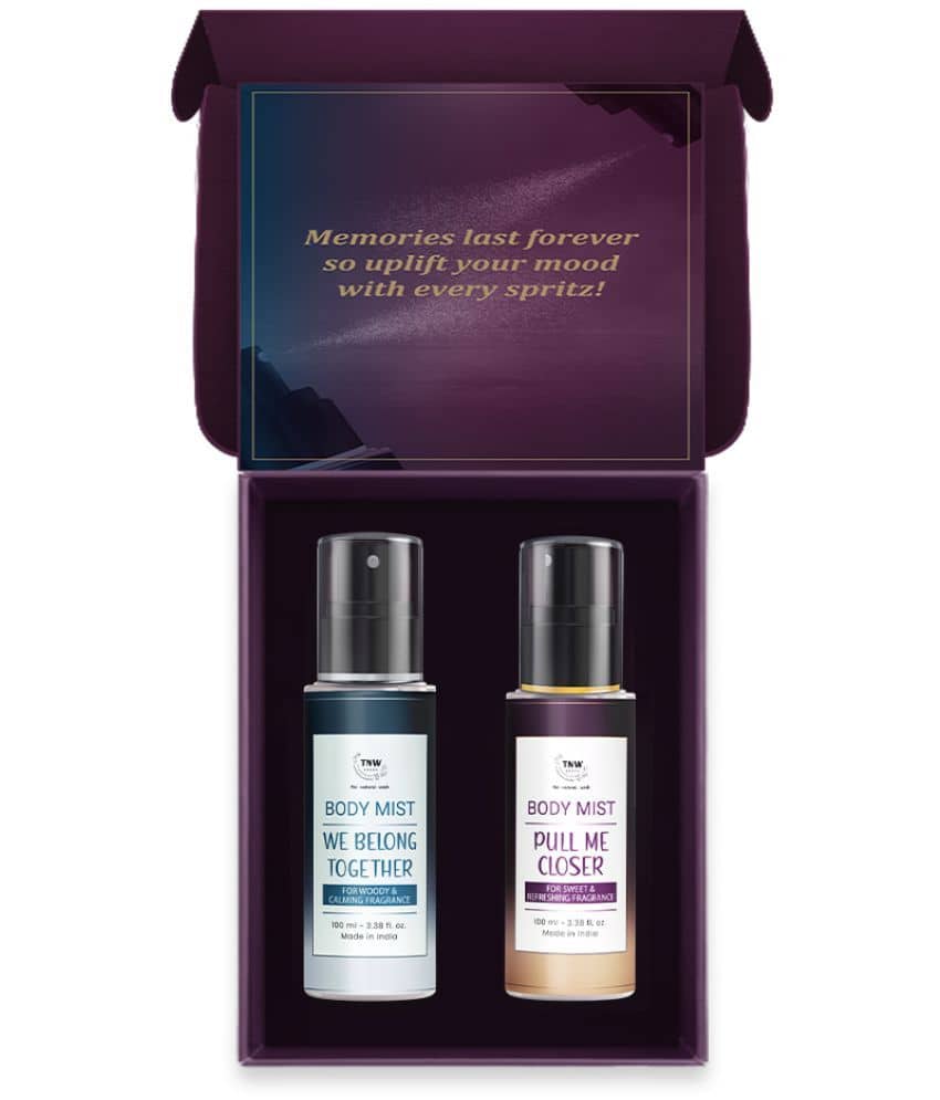 TNW - The Natural Wash Body Mists Duo Of Sweet & Spicy Fragrance, Long,Lasting Scent, 2X100Ml