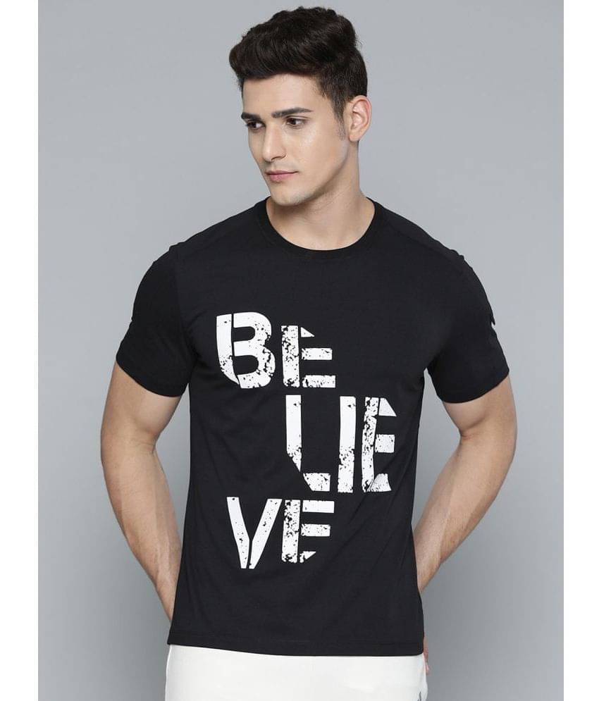 Alcis - Black Polyester Slim Fit Men's Sports T-Shirt ( Pack of 1 ) Alcis - Black Polyester Slim Fit Men's Sports T-Shirt ( Pack of 1 )