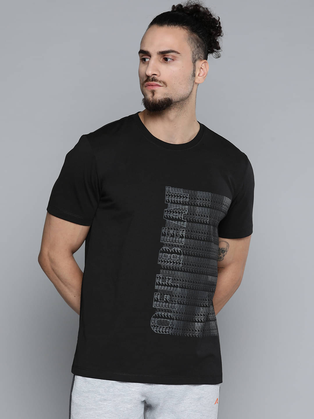     			Alcis - Black Polyester Slim Fit Men's Sports T-Shirt ( Pack of 1 )