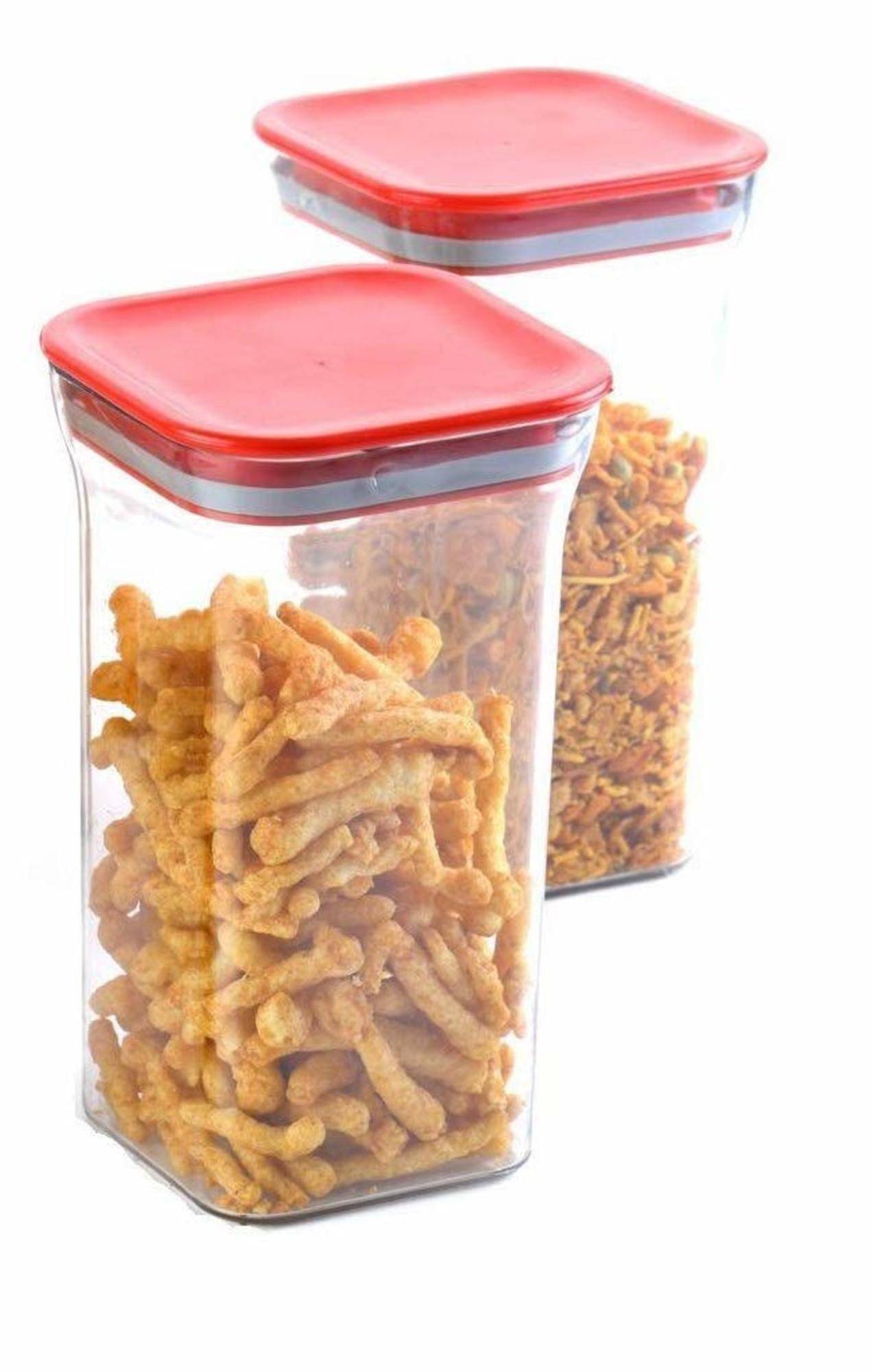     			Analog kitchenware - Red Polyproplene Food Container ( Pack of 2 )