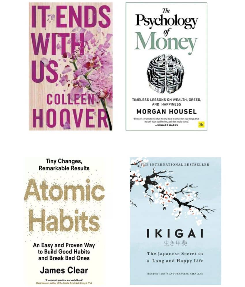 It ends +  psychology of money + Atomic habit + Ikigai - Stationery | Buy online on ZillyBuy