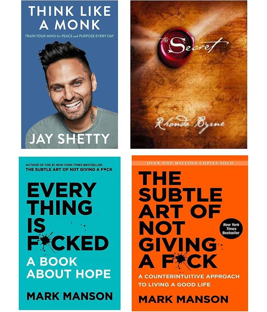 Think like monk + The secret + the subtle art + everything