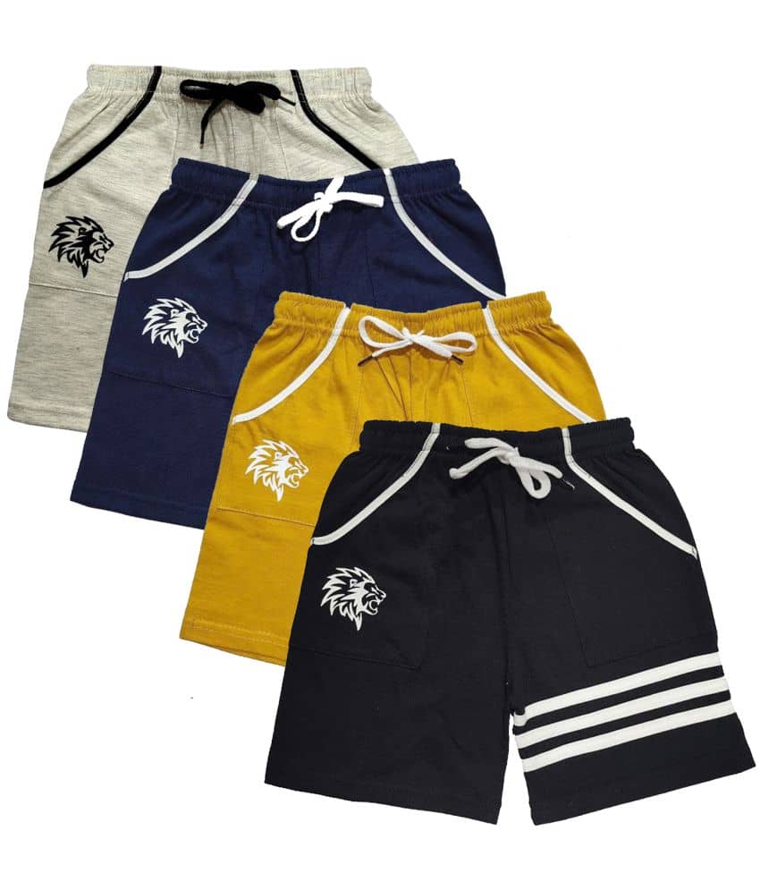 atlans Pack of 4 Cotton Blend Shorts For Boys ( Multi Color ) - Shorts | Buy online on ZillyBuy