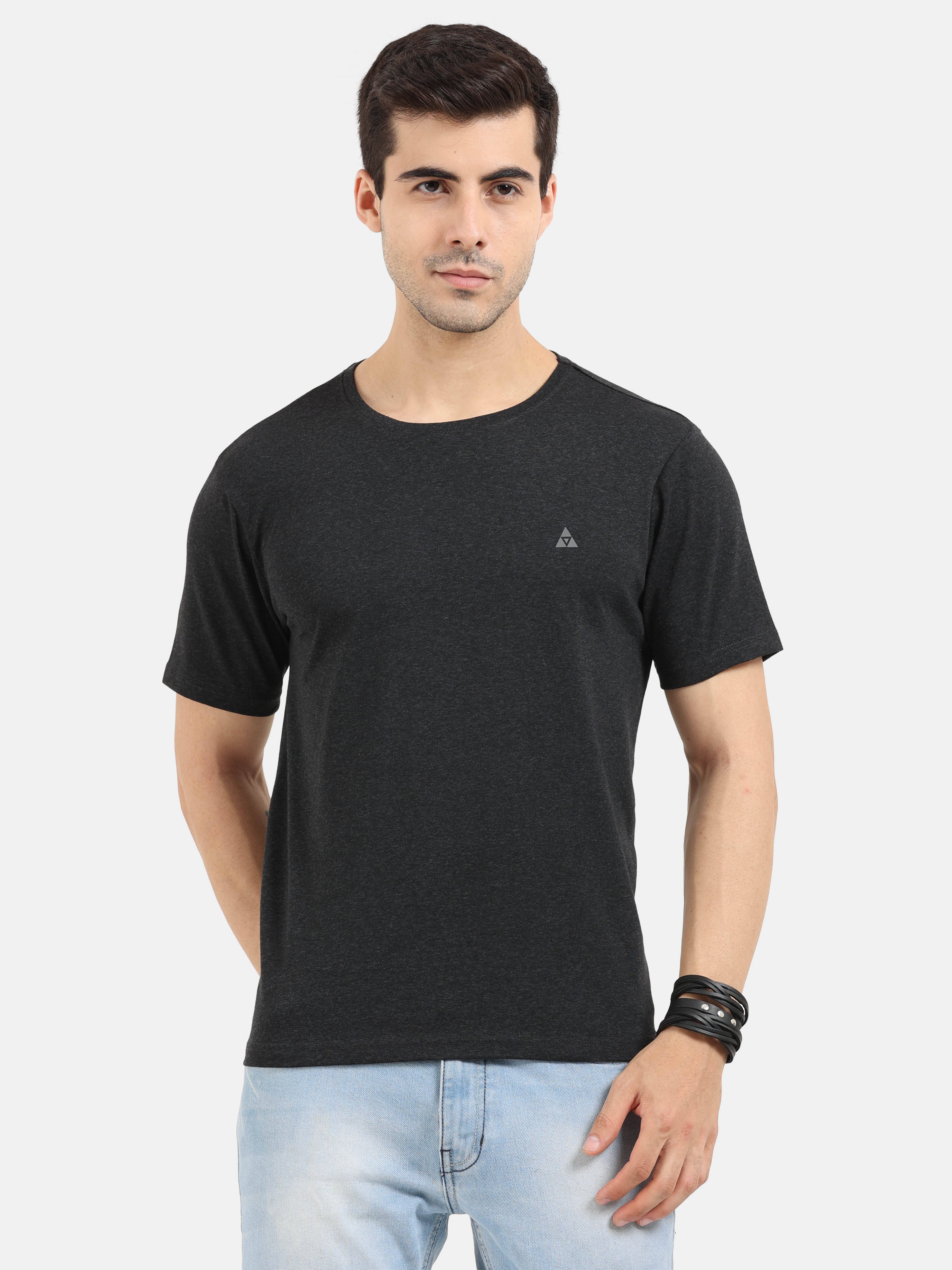Ardeur Pack of 1 Cotton Regular Fit Men's T-Shirt ( Grey ) Ardeur Pack of 1 Cotton Regular Fit Men's T-Shirt ( Grey )