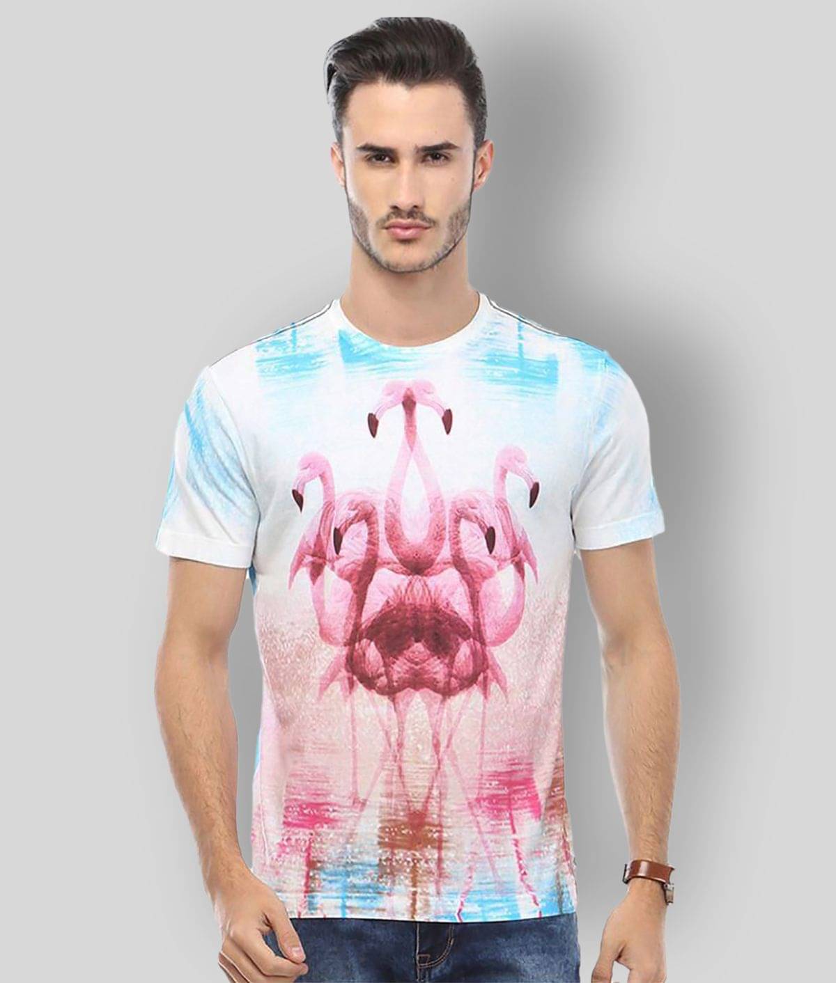 Huetrap Pack of 1 Cotton Regular Fit Men's T-Shirt ( Turquoise ) Huetrap Pack of 1 Cotton Regular Fit Men's T-Shirt ( Turquoise )