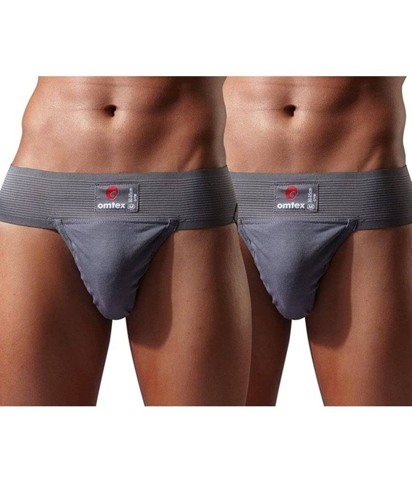     			Omtex - Grey Athletic Supporter ( Pack of 2 )